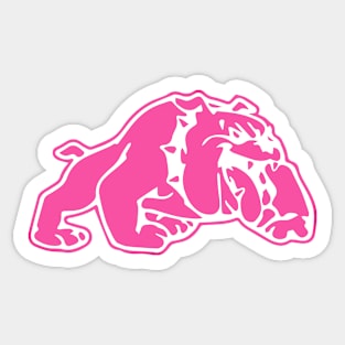 Pink Bulldog Sticker